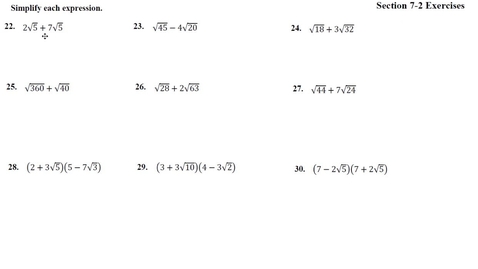 Thumbnail for Math 101 7-2 Solutions 22-30