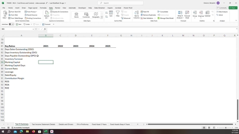 Thumbnail for FIN300 - Wk5 - Key Ratios , Impact Forecast for Balance Sheet - 3