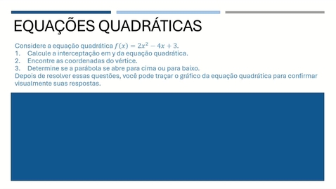 Thumbnail for Quadratic Equations (Portuguese)