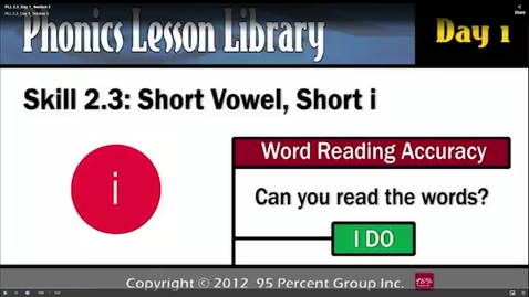 Thumbnail for PLL 2.3_Day 1_Section 3 - PLL Skill 2.3 - Phonics Lesson Library Basic Skills