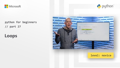 Thumbnail for Loops | Python for Beginners [27 of 44]
