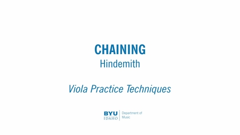 Thumbnail for Viola Practice Techniques - Chaining - Hindemith