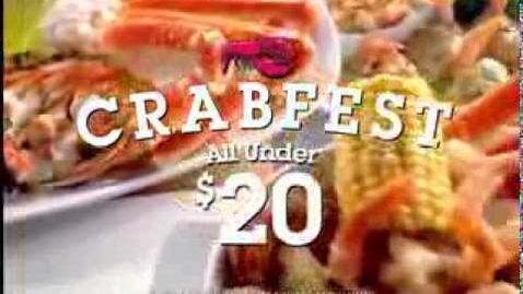 Thumbnail for Darden Restaurants, Inc. - Red Lobster - CRABFEST - Crazy About Crab - Commercial - 2012