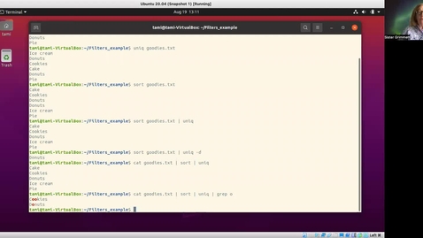 Thumbnail for ITM 112 uniq_sort_grep_Tamara Grimmett