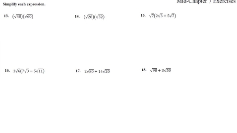 Thumbnail for Math 101 7-Mid Review Solutions 13-18