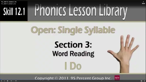 Thumbnail for PLL_Skill 12.1_Section 3_I Do - PLL Skill 12.0 - Phonics Lesson Library Multisyllable Skills