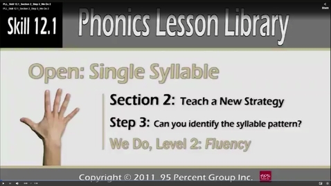 Thumbnail for PLL_Skill 12.1_Section 2_Step 3_We Do 2 - PLL Skill 12.0 - Phonics Lesson Library Multisyllable Skills