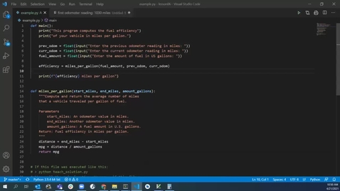 Thumbnail for Debugging a Python Program