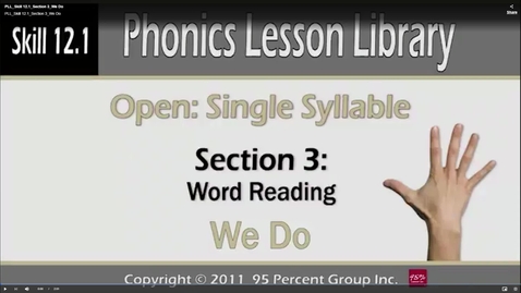 Thumbnail for PLL_Skill 12.1_Section 3_We Do - PLL Skill 12.0 - Phonics Lesson Library Multisyllable Skills
