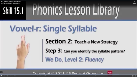 Thumbnail for PLL_Skill 15.1_Section 2_Step 3_We Do 2 - PLL Skill 15.0 - Phonics Lesson Library Multisyllable Skills