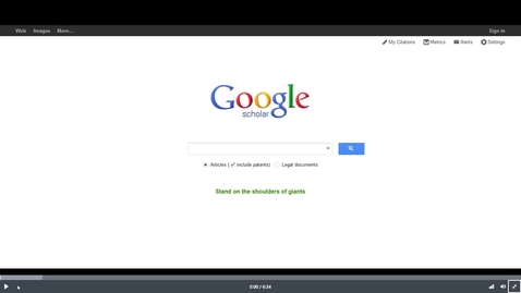 Thumbnail for Using Google Scholar