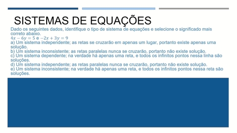 Thumbnail for System of Equations (Portuguese)