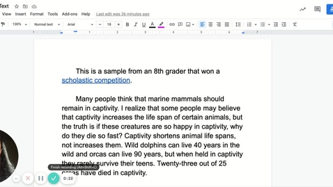 Thumbnail for Sample Text - Google Docs