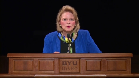 Thumbnail for W04 Spiritual Thought - Sheri Dew, "Will You Engage in the Wrestle?" BYU-Idaho Devotional