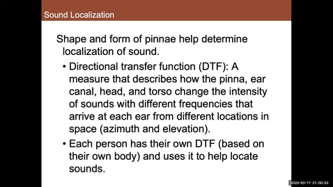 Thumbnail for entry Sound Localization Part 2