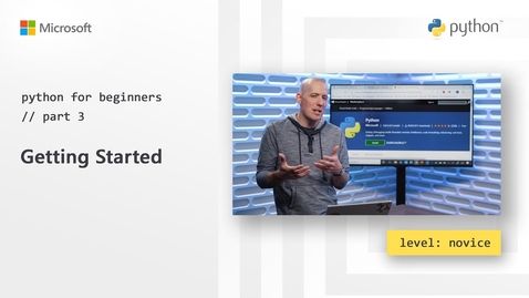 Thumbnail for Getting Started | Python for Beginners [3 of 44]