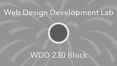 Thumbnail for WDD230 4a Form Tips