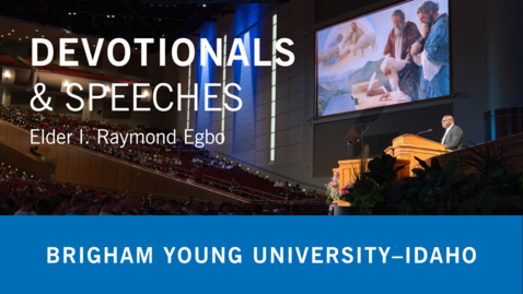 Thumbnail for I. Raymond Egbo - &quot;A Testimony of Jesus Christ&quot;