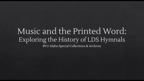 Thumbnail for Music and the Printed Word
