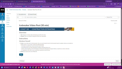 Thumbnail for Use and Upload Canvas Media Recording