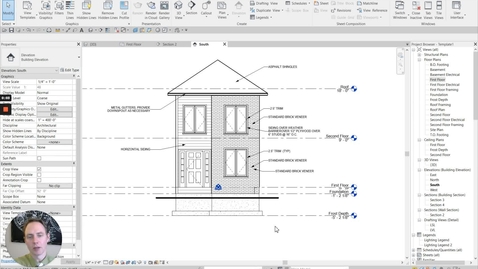 Thumbnail for entry Elevation Foundations- Dashed Lines and Hiding Topo