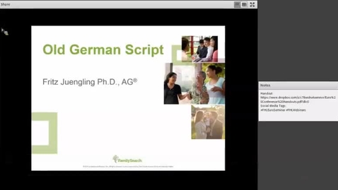 Thumbnail for Old German Script Part 1.mp4