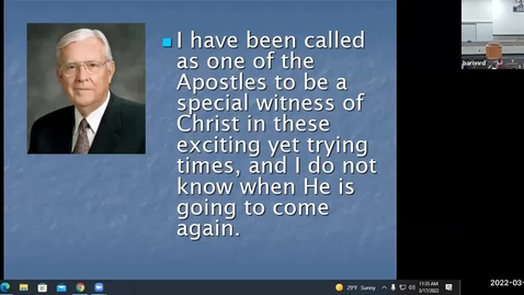Thumbnail for &quot;The Savior's Counsel on Preparing for the Second Coming&quot; - Ross Baron