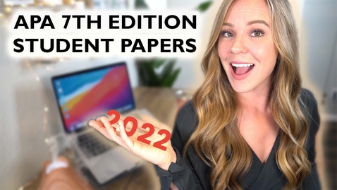 Thumbnail for How to format your paper in APA style in 2022