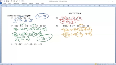 Thumbnail for 100B 1-3 Solutions 35-39