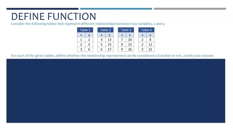 Thumbnail for entry Lesson 7.2 Define Function