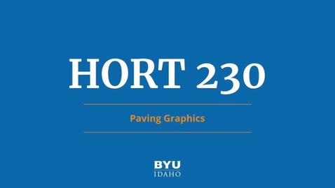 Thumbnail for HORT 230: Paving Graphics