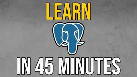 Thumbnail for PostgreSQL CRASH COURSE - Learn PostgreSQL in 2024