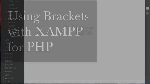 Thumbnail for Testing PHP in Brackets with XAMPP
