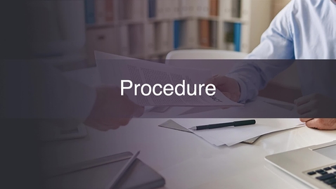 Thumbnail for Week 11: Portfolio Procedure