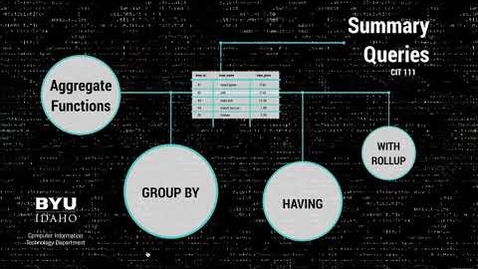 Thumbnail for Summary Queries 