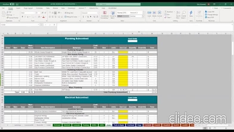Thumbnail for Comparing Subcontractor Bids