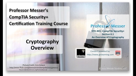 Thumbnail for Cryptography Overview 