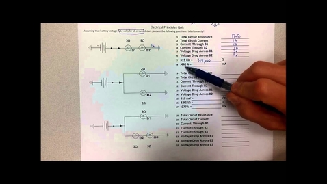 Thumbnail for Electrical Principles (Ohm's Law) Quiz Tutorial