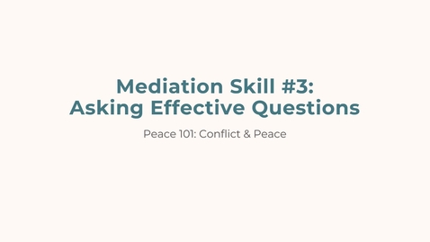 Thumbnail for Skill 3 Asking Effective Questions