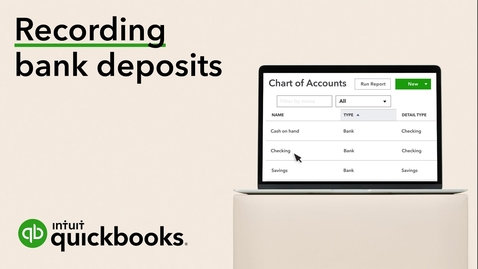 Thumbnail for entry Record a Bank Deposit (using undeposited funds) in QuickBooks Online