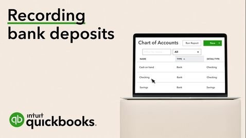 Thumbnail for Record a Bank Deposit (using undeposited funds) in QuickBooks Online