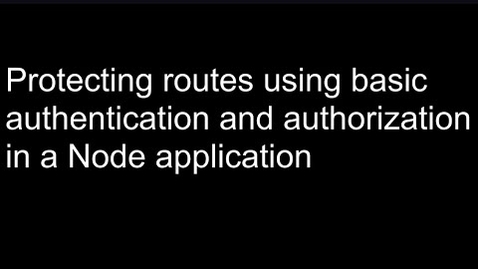 Thumbnail for Basic JWT Authorization