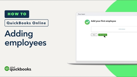 Thumbnail for How to add employees in QuickBooks Online Payroll