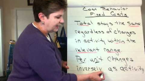 Thumbnail for Cost Behavior: Fixed Costs