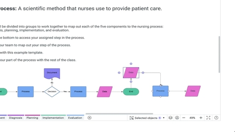 Thumbnail for How to collaborate with Lucidchart in Canvas:  Student Video