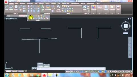 Thumbnail for AutoCAD I  11-12 Using the Break Command