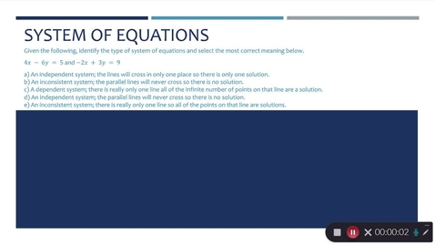 Thumbnail for Systems of equations L11 Slides 71-74