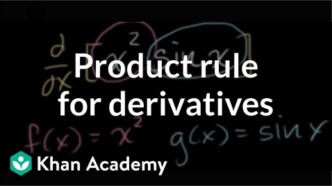 Thumbnail for Product rule | Derivative rules | AP Calculus AB | Khan Academy
