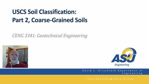 Thumbnail for Soil Classification: Part 2 Coarse Grained soils