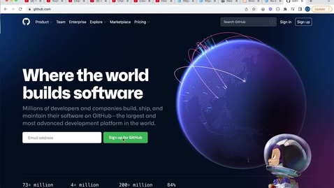 Thumbnail for Setting up a GitHub Account